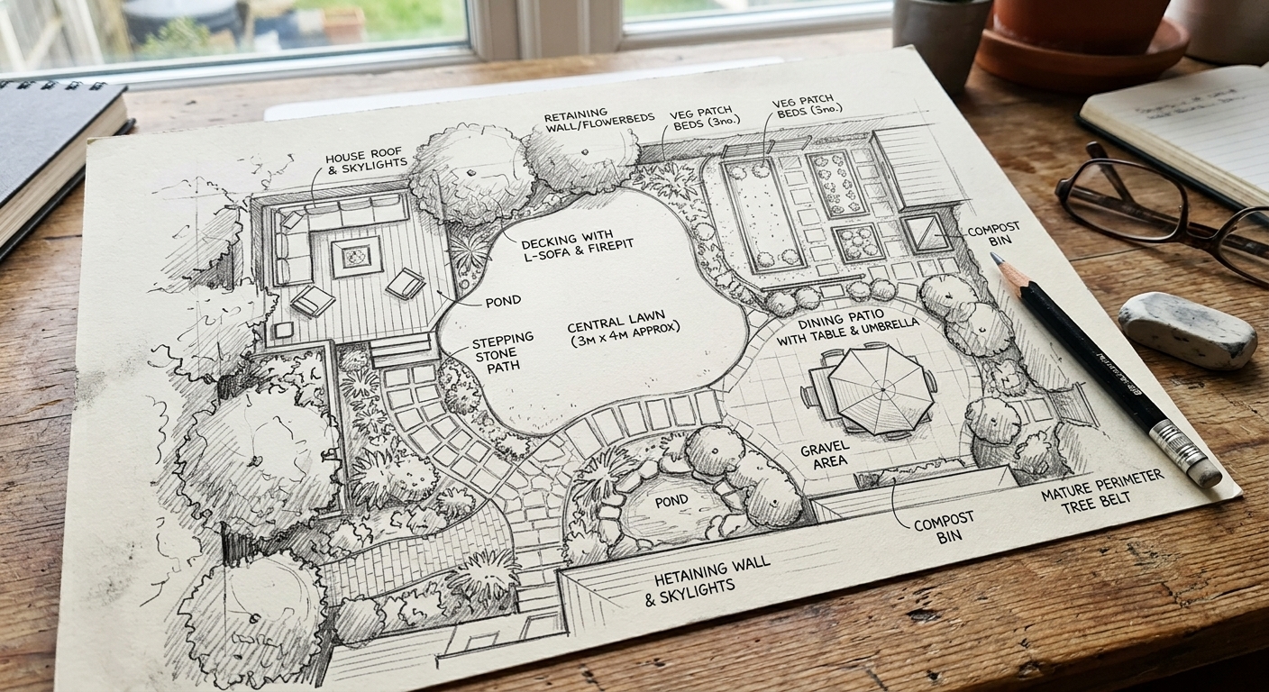 Sketching your zones and paths on paper first — even roughly — saves costly reworks later.
